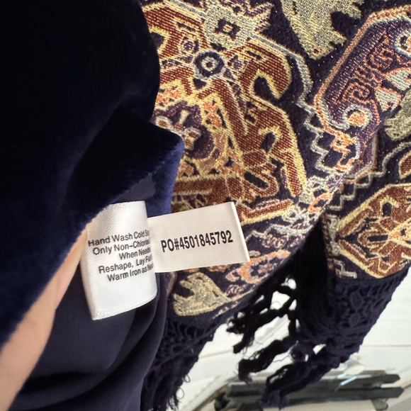 Boston Proper Boho Brocade Jacket. Size 4 - Picture 6 of 10